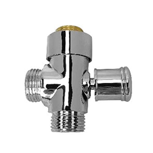 Deviatore tondo in ottone cromato per colonna doccia cromo von Dianhydro