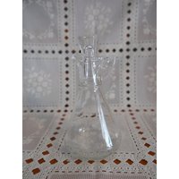 Vintage Klarglas Essig Glas Mit Ganzglas Stopper von DianneDeals