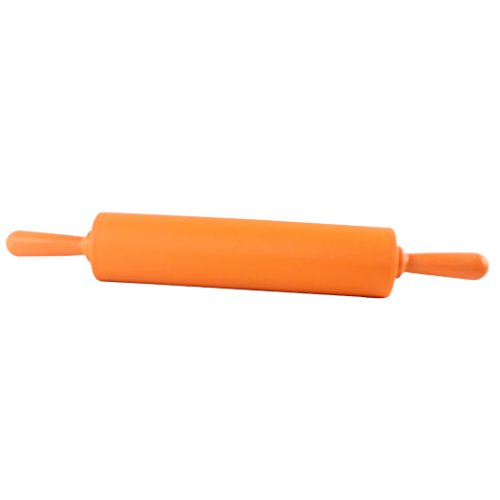 Dianoo Nudelholz - Silikon Food Grade Teig Rolling Pin - 12-Zoll-Antihaft -Teig-Rolling Pin - Orange von Dianoo