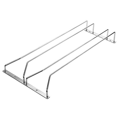 Weinglasgestell Unter Dem Schrank Hängend Dianoo Edelstahl Drahtgestell Rack Halter Mit Schrauben 45CM 2 Reihen von Dianoo