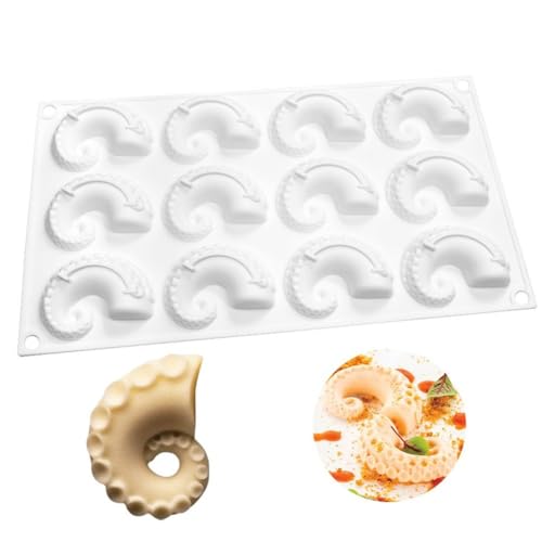 12 Hohlraum Tintenfisch Silikon Form Octopus Backform Unterwasser Welt Thema Candy Fondant Form DIY Kuchen Dekorieren Werkzeug Küche Versorgung von Dianzan