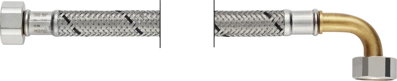Flexo Anschlussschlauch IG 9,53 mm (3/8) x IG 9,53 mm (3/8), DN8, 20 cm von Diaqua