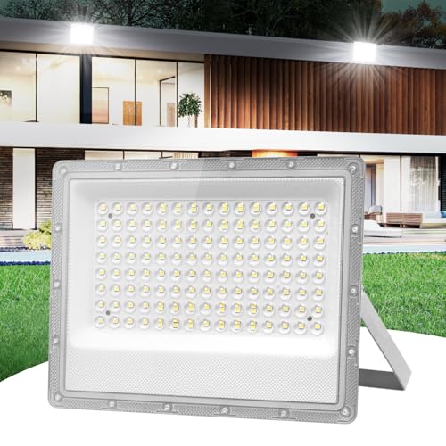 Dibaful 100W LED Strahler Außen Scheinwerfer | Außenstrahler 6500K Kaltweiß IP66 Wasserdicht | LED Fluter für Garten Sportplatz von Dibaful