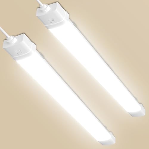 Dibaful 2 Stück LED Feuchtraumleuchte 115cm mit Bewegungsmelder | Leuchtstoffröhre 40W Röhre LED Werkstatt Deckenleuchte Lampe | 3000K Warmweiß Leuchtstofflampe mit Stecker Dibaful 2 Stück LED Feuchtraumleuchte 115cm mit Bewegungsmelder | Leuchtstoffröhre 40W Röhre LED Werkstatt Deckenleuchte Lampe | 3000K Warmweiß Leuchtstofflampe mit Stecker von Dibaful