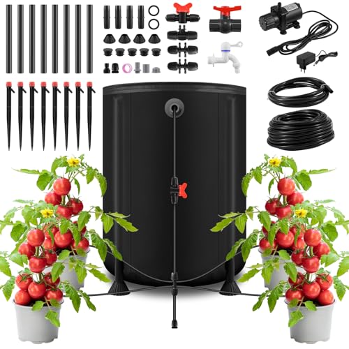 Dibaful BewässerungsSystem Balkon Bewässerung Kit Gartenbewässerung Tropfbewässerung mit Niedrigwasser Sensor | Tropfbewässerungssystem für Garten und Zimmerpflanzen Rasen Pflanzen Gewächshaus von Dibaful