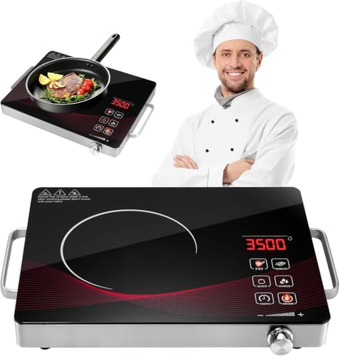 Dibaful Cerankochfeld 3500W Ceranfeld Tragbares 41cm 29cm Touch Steuerung Kochfelder Glaskeramikkochfeld 4 Modi 9 Stufen Leistung 1 Minute 3 Stunden 1 Platte Timer Funktion Herdplatte 1 Kochfeld Dibaful Cerankochfeld 3500W Ceranfeld Tragbares 41cm 29cm Touch Steuerung Kochfelder Glaskeramikkochfeld 4 Modi 9 Stufen Leistung 1 Minute 3 Stunden 1 Platte Timer Funktion Herdplatte 1 Kochfeld von Dibaful