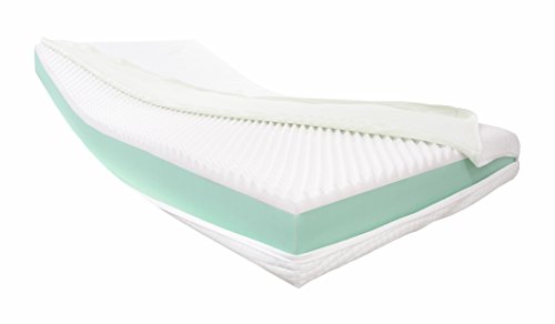 Dibapur® Visco Orthopädische Visco + Kaltschaummatratze (Hohes Raumgewicht) Auswahl x ca.16 cm Kern mit einem glatten Aloe Vera Bezug ca. 16,2 cm - Made in Germany (65x190 H3) von Dibapur