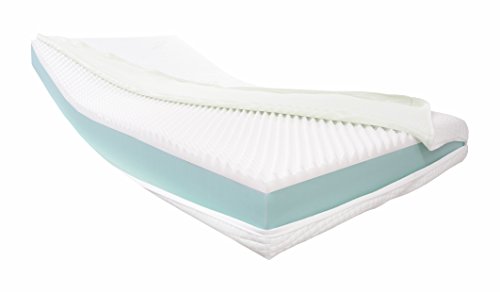 Dibapur® Visco Orthopädische Visco + Kaltschaummatratze (Hohes Raumgewicht) Auswahl x ca.16 cm Kern mit einem glatten Aloe Vera Bezug ca. 16,2 cm - Made in Germany (130x200 H2) von Dibapur