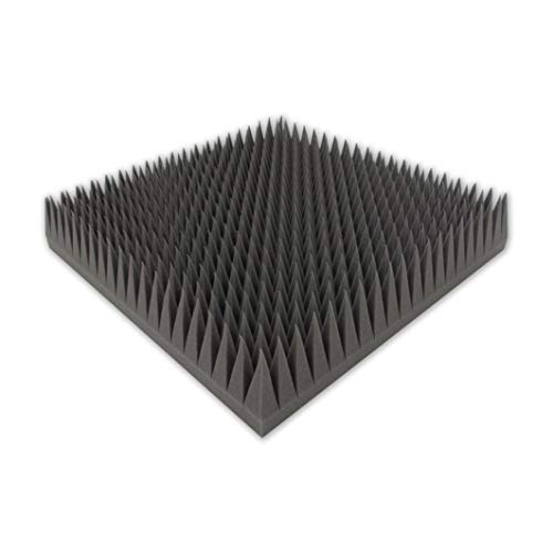 Pyramidenschaumstoff TYP 50x50x10 Akustikschaumstoff Schalldämmmatten zur effektiven Akustik Dämmung von Dibapur