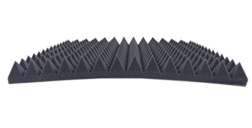 • Dibapur ® • B-Ware in geprüfter Qualität nochmals bis zu 50% reduziert!! • Pyramidenschaumstoff Anthrazit Schwarz • Akustikschaumstoff • 1 Stk.ca. 50x50x5cm • Schaumstoff Noppenschaum • von Dibapur