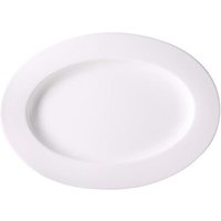 Dibbern Platte oval 34 cm Fine Bone China Classic weiß von Dibbern