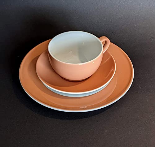 Dibbern SONDERAKTION - Originalware Solid Color - Kaffeetasse m.U. 0,25 + Teller 21 cm - blush - NEU von Dibbern