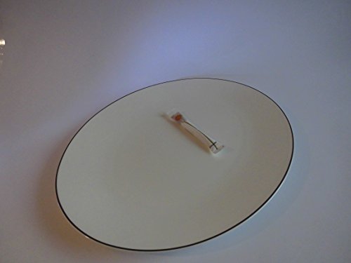 Dibbern Simplicity Ovale Platte aus Fine Bone China Porzellan in der Farbe Grau mit einem Durchmesser 32cm, 0322012504 von Dibbern