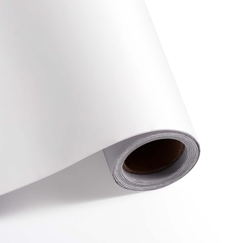 Diboniur Klebepapier für Möbel, 40 x 300 cm, weiß, matt, Klebefolie, selbstklebende Rolle, dekorative PVC-Beschichtung für Möbel Küche Schrank Diboniur Klebepapier für Möbel, 40 x 300 cm, weiß, matt, Klebefolie, selbstklebende Rolle, dekorative PVC-Beschichtung für Möbel Küche Schrank von Diboniur