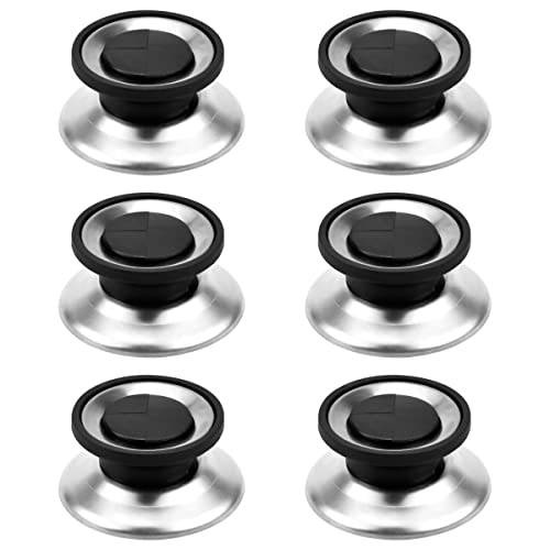 6 Stück Topfdeckelknopf Topfdeckel Griff Deckelgriff Topfdeckelgriff Universal Ersatzgriff für Topfdeckel Deckelknopf Küchengeschirrknöpfe Ersatzknöpfe für Deckel Wasserkocher Pfannen Küchenutensilien von Dibotell