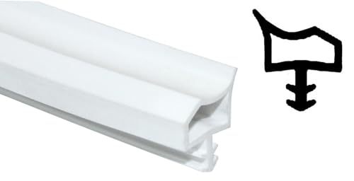 SN-TEC Türdichtung Zimmertürdichtung TD 3002 mit Anschlag-Nase, weiss (50 Meter) von Dichtungen