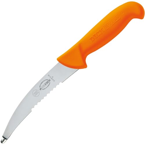 F. DICK Aufbrechmesser, ErgoGrip (Messer mit Klinge 15 cm, X55CrMo14 Stahl, nichtrostend, 56° HRC) 8214015-53, Orange, 28 x 4.2 x 2.33 cm von F. DICK