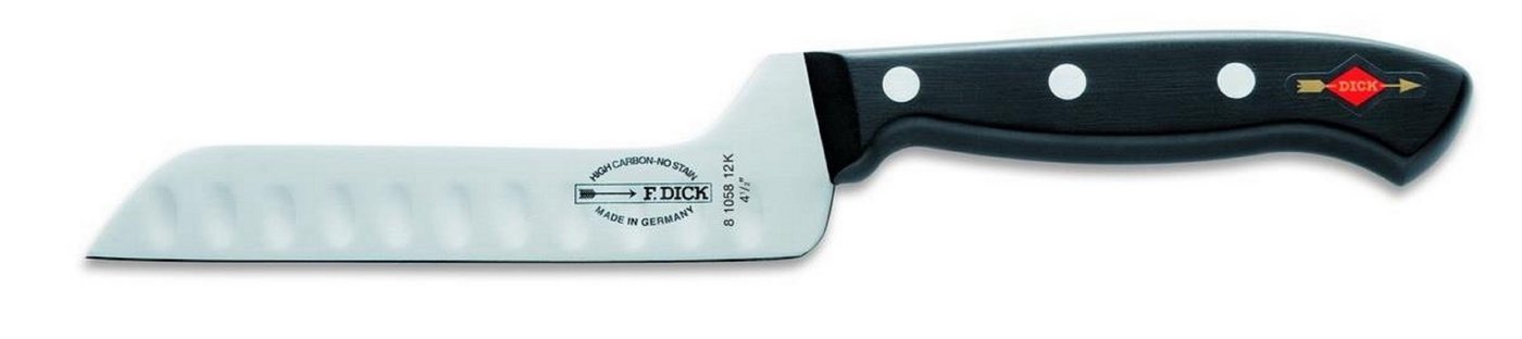 Dick Kochmesser Dick 8105812K Superior Käsemesser mit Kullenschliff 12 cm Messer von Dick