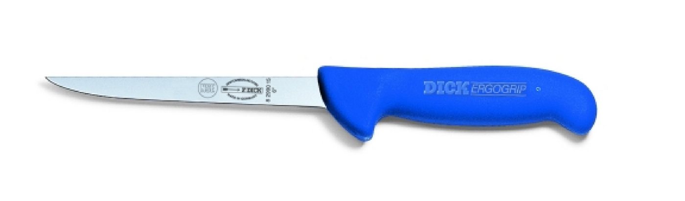 Dick Messerschärfer Dick Ausbeinmesser 15 cm Klinge gerade steif blau Ergogrip 8299015 von Dick