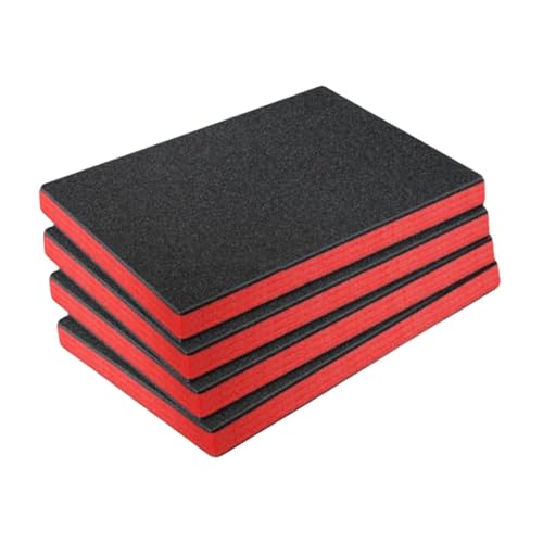 Dickly 4x Werkzeugkasten-Schaumstoff, Polyethylen-Aufbewahrungsplatten, Polsterung, einfach zu verwendender Werkzeug-Schatteneinsatz, 40 Cm X 30 Cm X 3.8 von Dickly