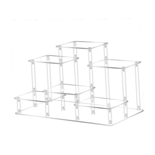 Dickly Acryl-Display-Riser Acryl-Display-Ständer Showcase-Befestigungen Erhöhtes Display-Rack Business Wohnzimmer Dekor Supermarkt, Klein, Klar Dickly Acryl-Display-Riser Acryl-Display-Ständer Showcase-Befestigungen Erhöhtes Display-Rack Business Wohnzimmer Dekor Supermarkt, Klein, Klar von Dickly