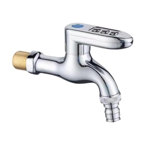 Dickly Außenwasserhahn, 1/2 Zoll Außengewinde mit 3-stelligem Codeschloss, frostbeständiger Gartenwasserhahn aus Zinklegierung für Bewässerungssysteme von Dickly