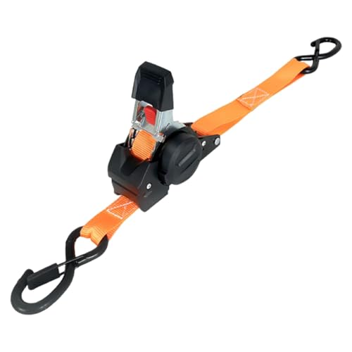 Dickly Automatischer Ratschen Gurtband Aus Strapazierfähigem Polyester mit Doppelhaken für Sichere Ladungssicherung für Motorrad Transport, 2.5 Cm X 2 Meter Dickly Automatischer Ratschen Gurtband Aus Strapazierfähigem Polyester mit Doppelhaken für Sichere Ladungssicherung für Motorrad Transport, 2.5 Cm X 2 Meter von Dickly