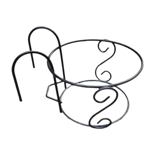 Dickly Hängende Pflanzkörbe, Pflanzenhalter mit Hakengeländer, Pflanzgefäß über Der Schiene, Blumentopfhalter für Hofgeländer, Mehrfarbig, S von Dickly