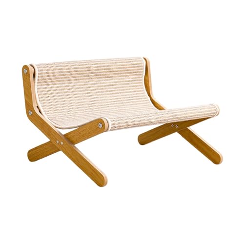 Dickly Katzenliegestuhl, Katzenhängemattenbett, großes bodenstehendes Haustierbett, Katzen, erhöhtes Bett für Kaninchen, Hauskatzen, kleine Hunde, Sisal Dickly Katzenliegestuhl, Katzenhängemattenbett, großes bodenstehendes Haustierbett, Katzen, erhöhtes Bett für Kaninchen, Hauskatzen, kleine Hunde, Sisal von Dickly