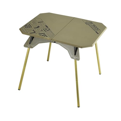 Dickly Klapptisch Camping Table Leichtes Aluminiumlegierhöhe verstellbar, Strandpicknicktisch, tragbar für das Wandern Rucksackstrand von Dickly