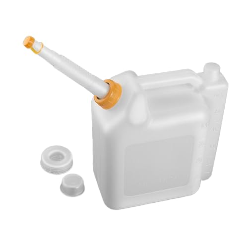 Dickly Ölmischflasche Kraftstoffe Benzinbehälter 2-Takt-Motor Verhältnisflasche für Trimmer, 4 L von Dickly