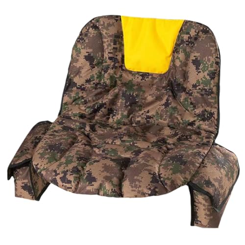 Dickly Rasenmäher Sitzbezug Atmungsaktive Sitzabdeckung Hitzebeständiger Ersatzbezug für Traktoren mit Elastischen Bändern für Sicheren Halt für Die, Yellow W Side Pocket von Dickly