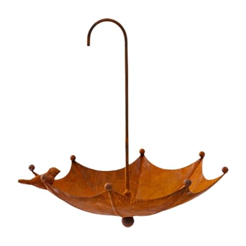 Dickly Regenschirm Vogel Feeder Metall Hängen Wasser Tablett für Hinterhof Outdoor von Dickly