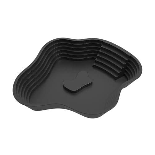 Dickly Reptilien-Badebecken, Reptilienfutter, Wassernapf mit Rampe, Schildkröten-Aalen-Plattform, Futternapf für, Schwarz Dickly Reptilien-Badebecken, Reptilienfutter, Wassernapf mit Rampe, Schildkröten-Aalen-Plattform, Futternapf für, Schwarz von Dickly