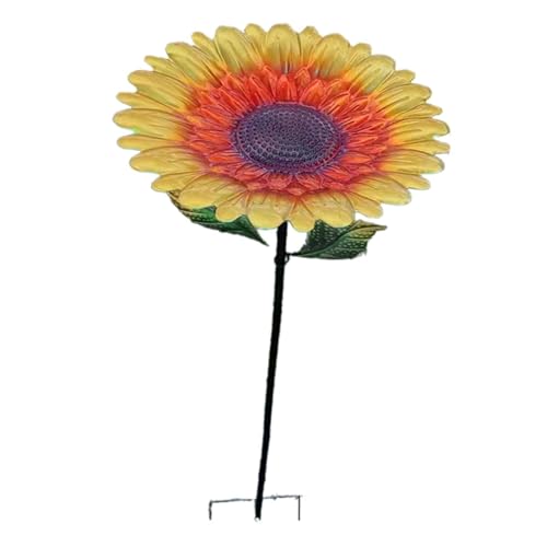 Dickly Sonnenblumen-Vogelfutterbad in Bodenbad-Tablett-Futterspender für den Außenbereich für die Terrasse, Goldbraun Dickly Sonnenblumen-Vogelfutterbad in Bodenbad-Tablett-Futterspender für den Außenbereich für die Terrasse, Goldbraun von Dickly