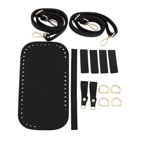 Dickly Taschenboden zum Häkeln, Material zum Selbermachen, Taschengurt-Set für Handtasche, Schultertasche, Tote, Schwarz Dickly Taschenboden zum Häkeln, Material zum Selbermachen, Taschengurt-Set für Handtasche, Schultertasche, Tote, Schwarz von Dickly