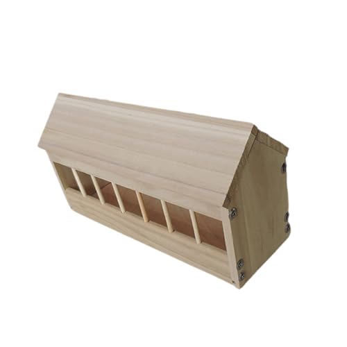 Dickly Taubenfutterspender aus Holz, Vogelfutterspender, Hühnerfutterspender für Vögel, Geflügel, Küken, 40cm von Dickly