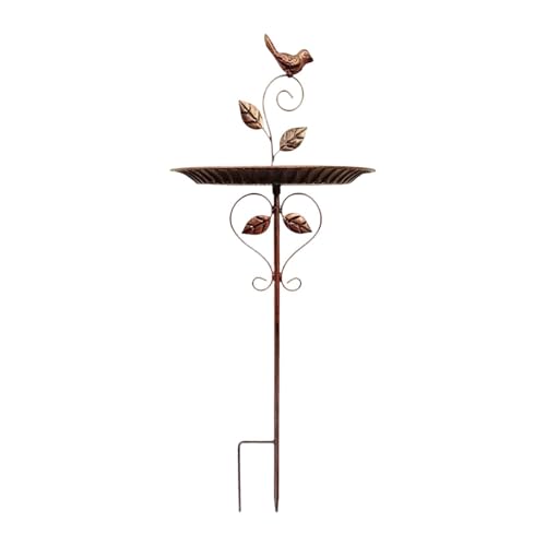 Dickly Vogeltränke Aus Eisen mit Ständer Robustes Vintage Design Große Kapazität Einfach zu Reinigen für Garten Deko Und Vogelfreunde, Style B Dickly Vogeltränke Aus Eisen mit Ständer Robustes Vintage Design Große Kapazität Einfach zu Reinigen für Garten Deko Und Vogelfreunde, Style B von Dickly