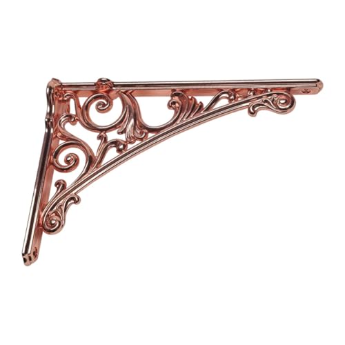 Dickly Wandregalhalterung, Wandbehang, stabile, zu installierende Bücherregalhalterung, Regalstütze für Bauernhaus-Speisekammer, Heimdekoration, Roségold von Dickly