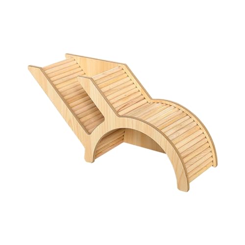 Dickly Waschbares Hamsterversteck, Hamsterhaus Und Lebensraum mit Kletterleiter, Holz, Kleintierversteck, Hütte, Spielzeug für Rennmäuse, Stil b von Dickly