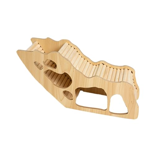 Dickly Waschbares Hamsterversteck, Hamsterhaus Und Lebensraum mit Kletterleiter, Holz, Kleintierversteck, Hütte, Spielzeug für Rennmäuse, Stil c von Dickly