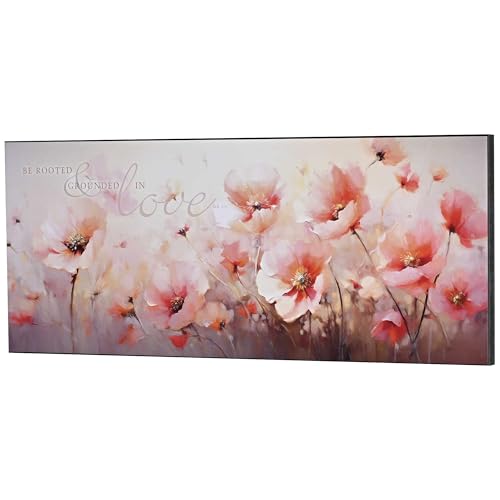 Dicksons Inspirierende christliche Wandkunst, 25,4 x 61 cm, MDF-Blumenmuster, "Be Rooted in Love" von Dicksons