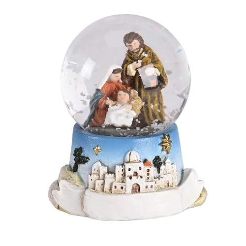 Dicksons Tisch-Schneekugel, Weihnachtsdekoration, 5,7 x 7,9 cm, Glas mit Harzsockel, Heilige Familie Bethlehem Dicksons Tisch-Schneekugel, Weihnachtsdekoration, 5,7 x 7,9 cm, Glas mit Harzsockel, Heilige Familie Bethlehem von Dicksons