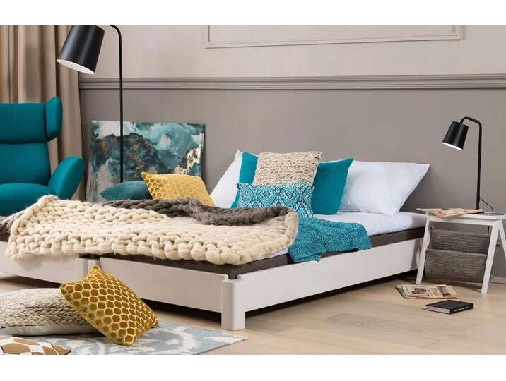 Stapelbett Freesia 2er Set Buche massiv weiß lackiert 100x200 Stapelbett Freesia 2er Set Buche massiv weiß lackiert 100x200 von Dico-Möbel
