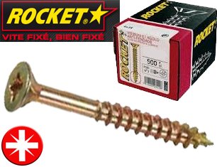 Dicoal Rocket Set Schraube Pozidriv 3,5 x 30 (Box 500U) von Dicoal