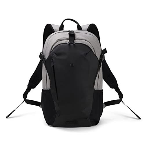 DICOTA Backpack GO City-Rucksack – Rucksack aus wasserabweisenden Materialien, verstecktes Notebookfach für eine Größe von 13-15.6 Zoll, ergonomische Rückenpolsterung, hellgrau von Dicota