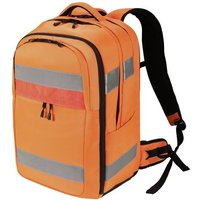 Dicota Warnschutz Notebook Rucksack Hi-Vis 32-38 Liter Passend für maximal: 43,9cm (17,3 ) Orange von Dicota