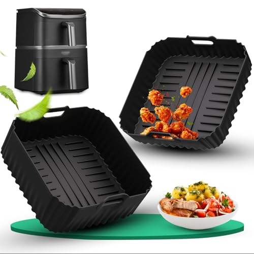 2 Stück Silikonform HeißLuftfritteuse für COSORI Turbo Tower Pro Heißluftfritteuse 10,8L Double Stack Airfryer, Zubehör für COSORI Air Fryer CAF-DC112-ADE(6,5L&4,3L) von Dictien