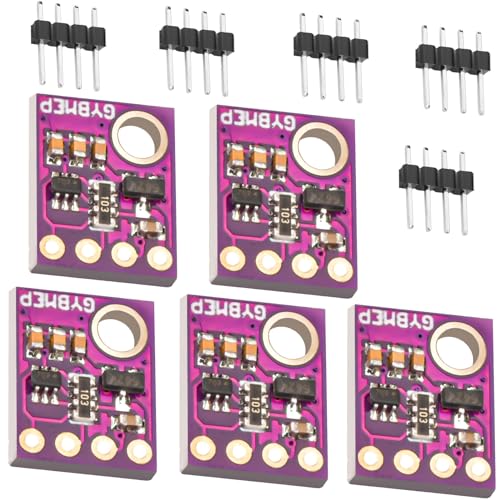 Digitaler 5 V Barometrischer Sensor Modul für BME280,Temperatursensor Feuchtigkeitssensor,Atmosphärendrucksensor Modul,für Arduino für Raspberry Pi（5 Stück ） von Dictien