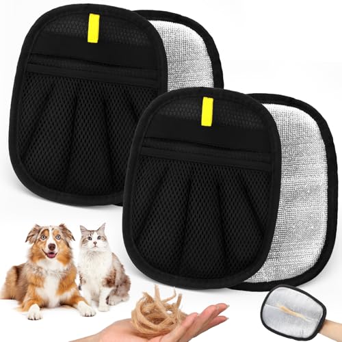 Didaey Tierhaarentfernungshandschuhe, elektrostatisch, wiederverwendbar, Entferner für Katze, Hund, Stoff, Couch, Möbel, Teppich, Autositz, Katzenpflege, Tierfellentfernungswerkzeug (Gelb, Rechteck Didaey Tierhaarentfernungshandschuhe, elektrostatisch, wiederverwendbar, Entferner für Katze, Hund, Stoff, Couch, Möbel, Teppich, Autositz, Katzenpflege, Tierfellentfernungswerkzeug (Gelb, Rechteck von Didaey